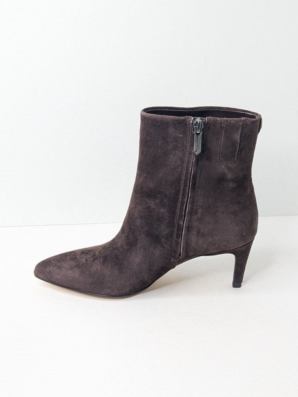 Sam Edelman Ukie Ankle Booties Chocolate Suede Womens 7 - Picture 4 of 7